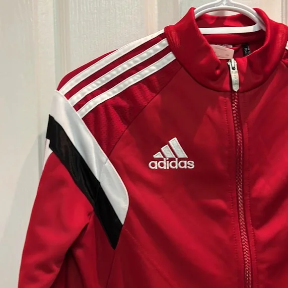 Adidas Red Zip-Up - Picture 3 of 9